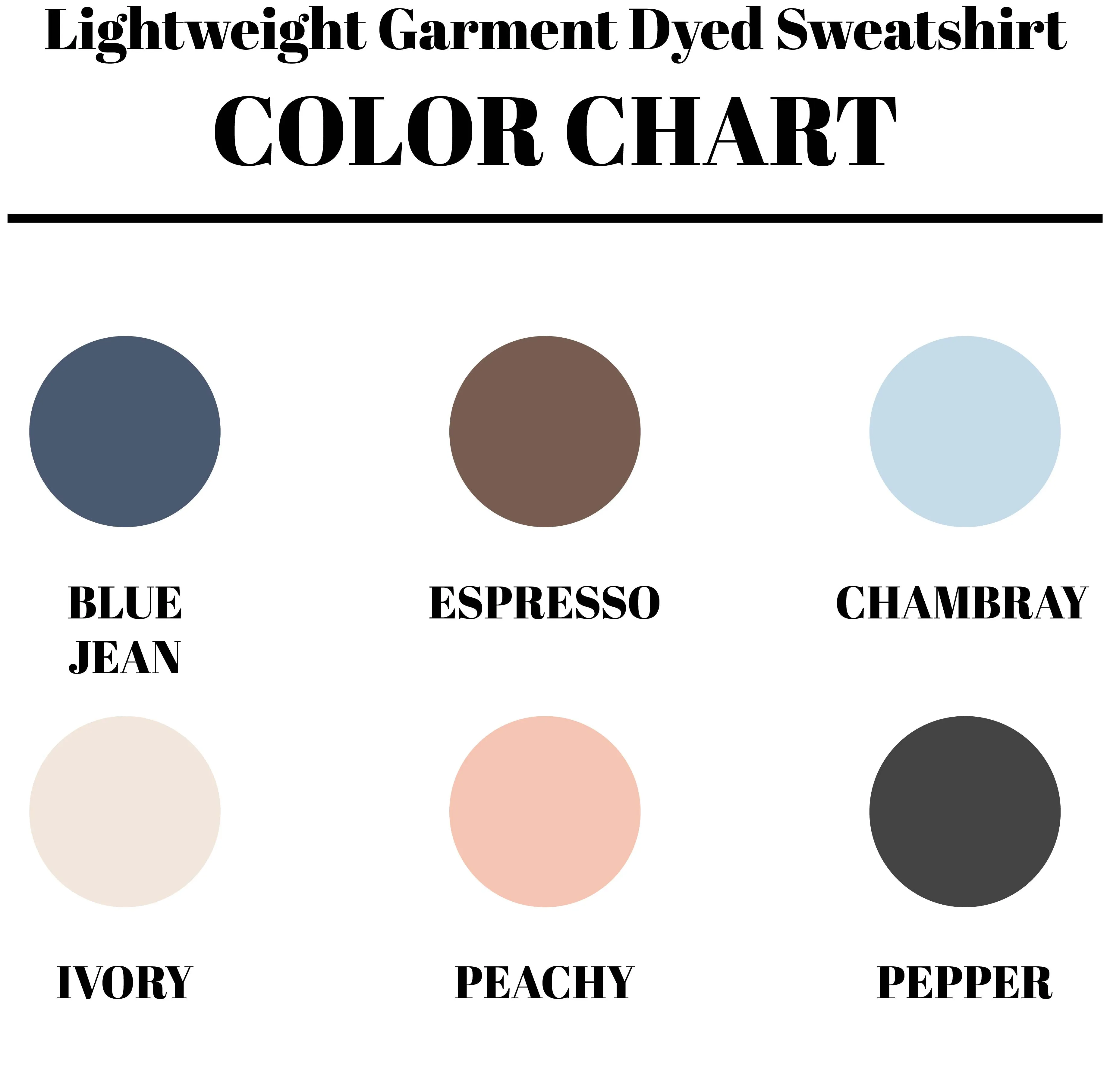 Cursive Fall Layered | Lightweight Garment Dyed Sweatshirt