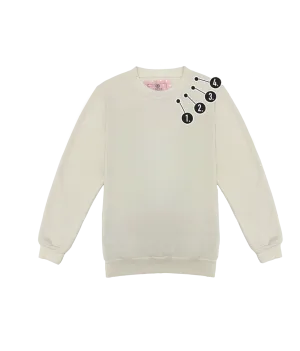 Custom Neck Mini Embroidery Unisex Crew Pullover