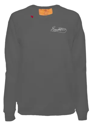 Custom Signed With Love on Cream Pullover