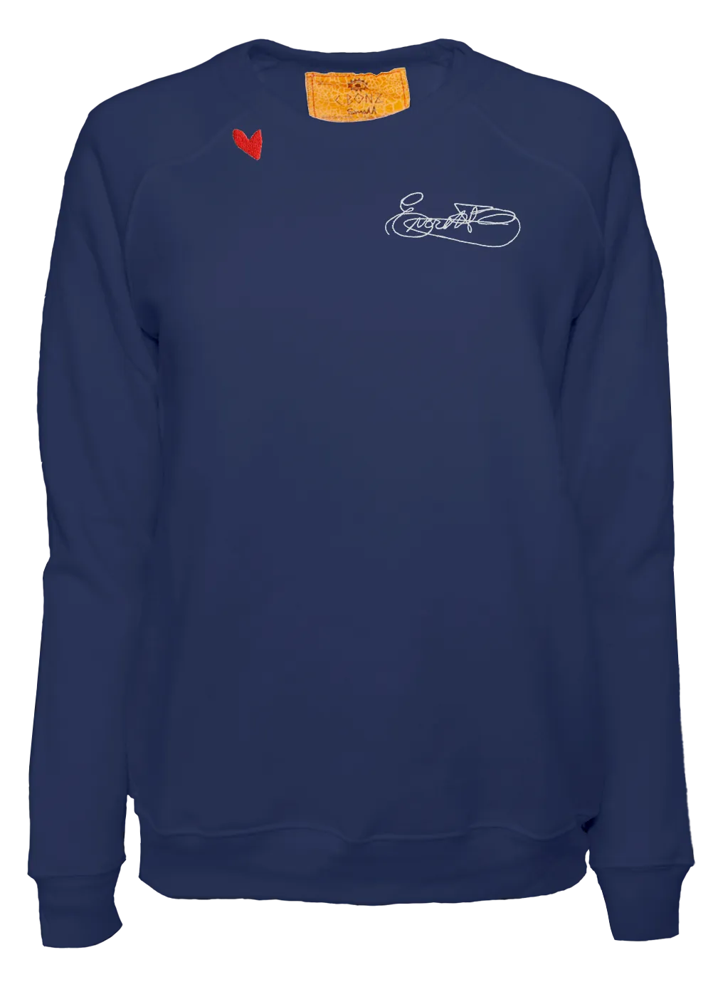 Custom Signed With Love on Cream Pullover