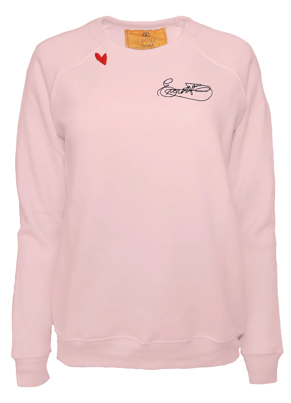 Custom Signed With Love on Cream Pullover