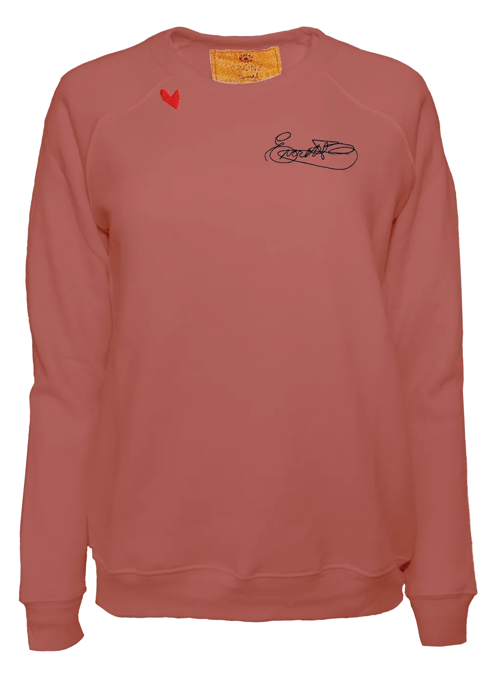 Custom Signed With Love on Cream Pullover