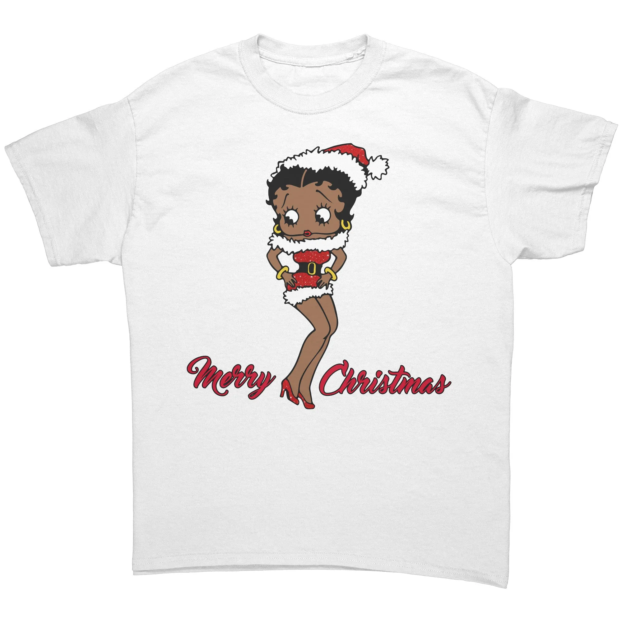Cute Betty Boop Women Shirt, Christmas Graphic T-Shirt, Christmas Gift for Her, Retro Betty Boop Tshirt, Betty Boop Gift, Vintage Shirt