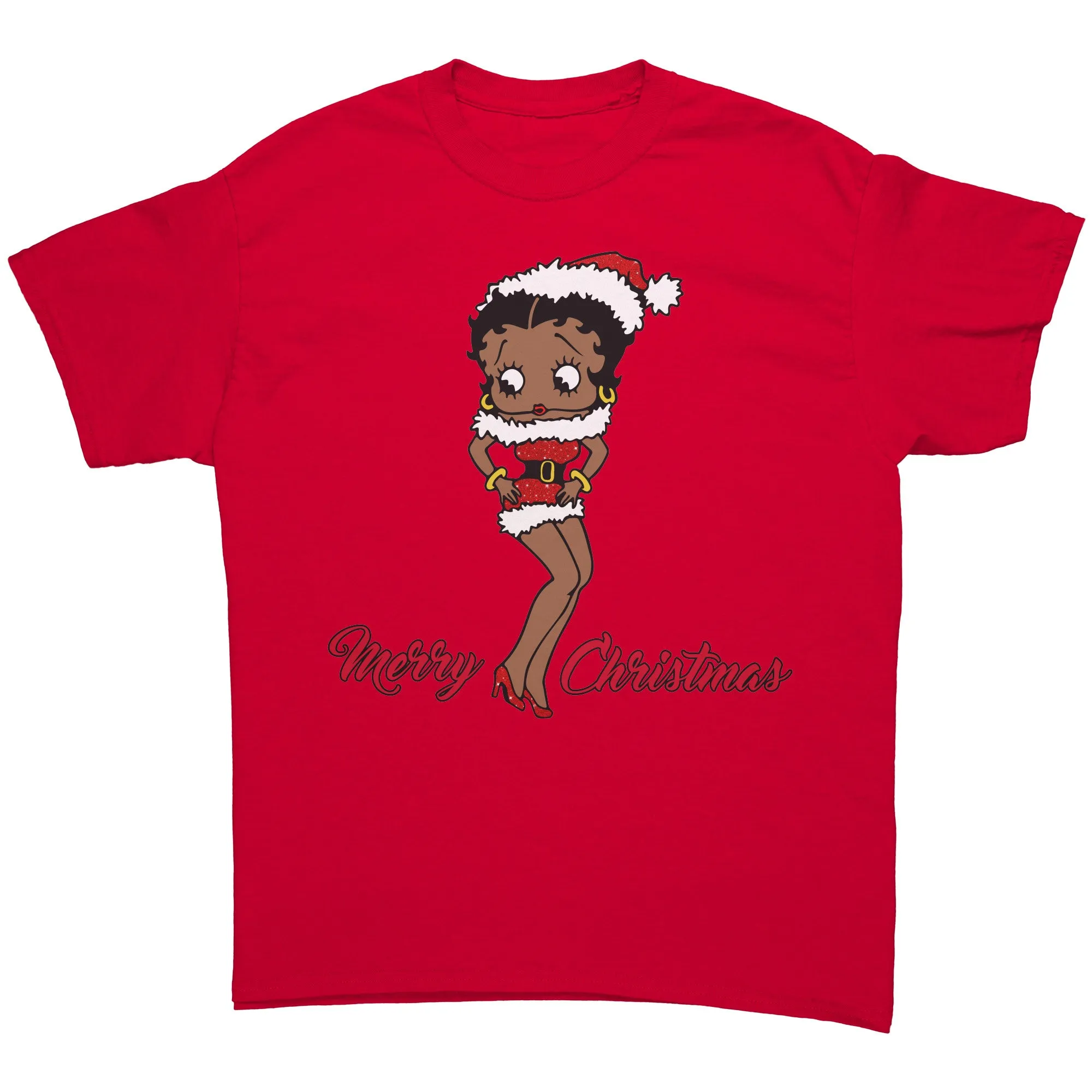 Cute Betty Boop Women Shirt, Christmas Graphic T-Shirt, Christmas Gift for Her, Retro Betty Boop Tshirt, Betty Boop Gift, Vintage Shirt