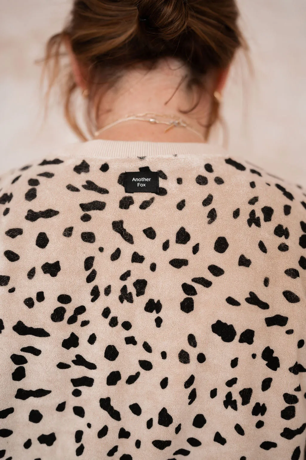 DALMATIAN TERRY TOWEL WOMENS SWEATSHIRT
