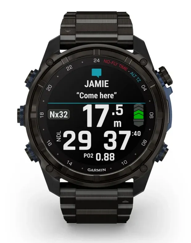 Descent™ Mk3i – 51 mm, Carbon grey DLC titanium with DLC titanium band