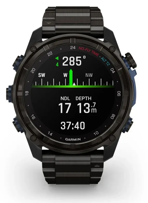 Descent™ Mk3i – 51 mm, Carbon grey DLC titanium with DLC titanium band