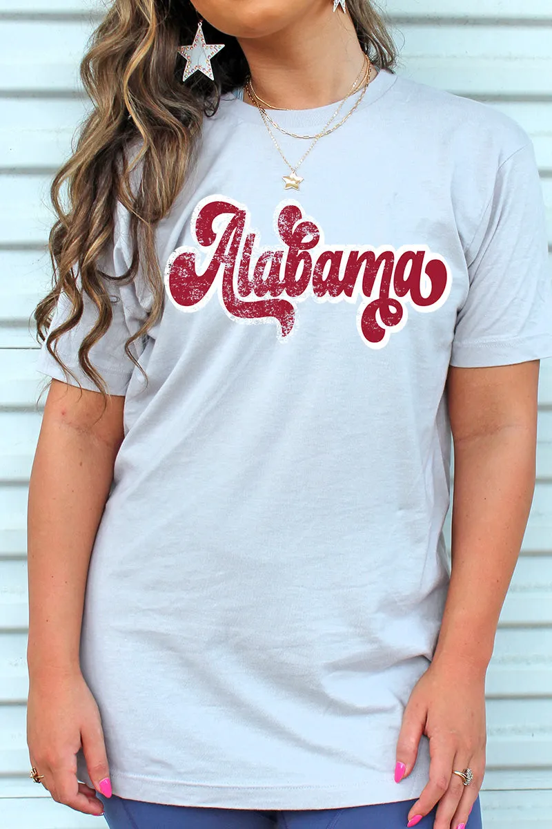 Distressed Alabama Script Unisex Blend Tee