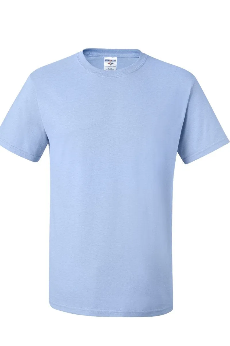 Distressed Stacked Auburn Dri-Power 50/50 Tee