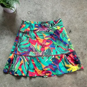 Dona Jo Tropical Bright Athletic Skort