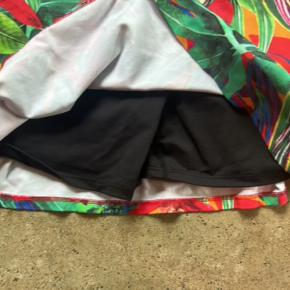 Dona Jo Tropical Bright Athletic Skort