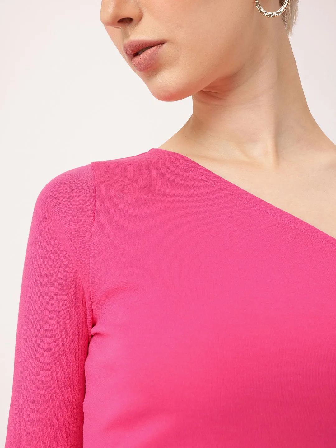 DressBerry Midriff Magic One-Shoulder Crop Top