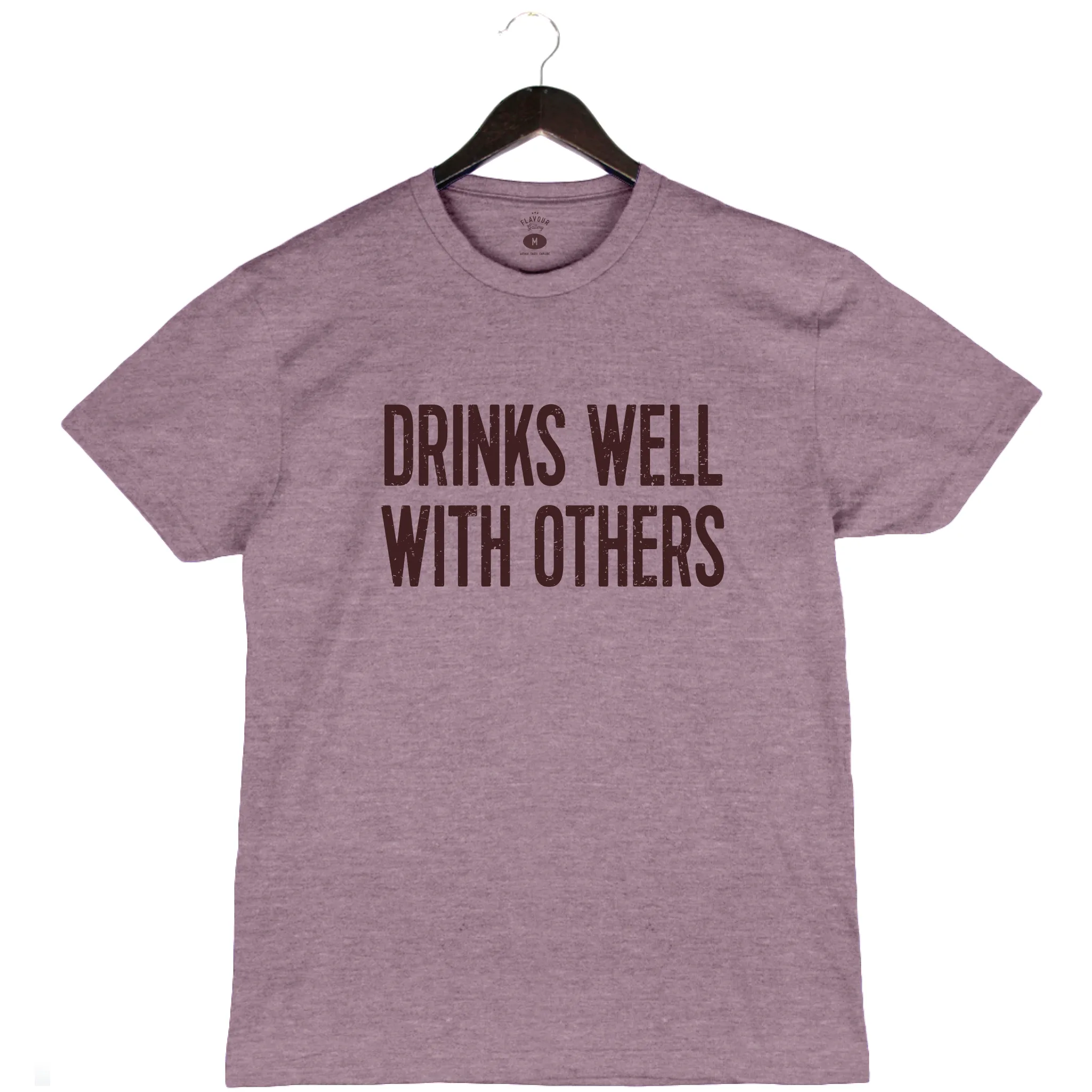 Drinks Well With Others - Unisex Crewneck Shirt - Purple