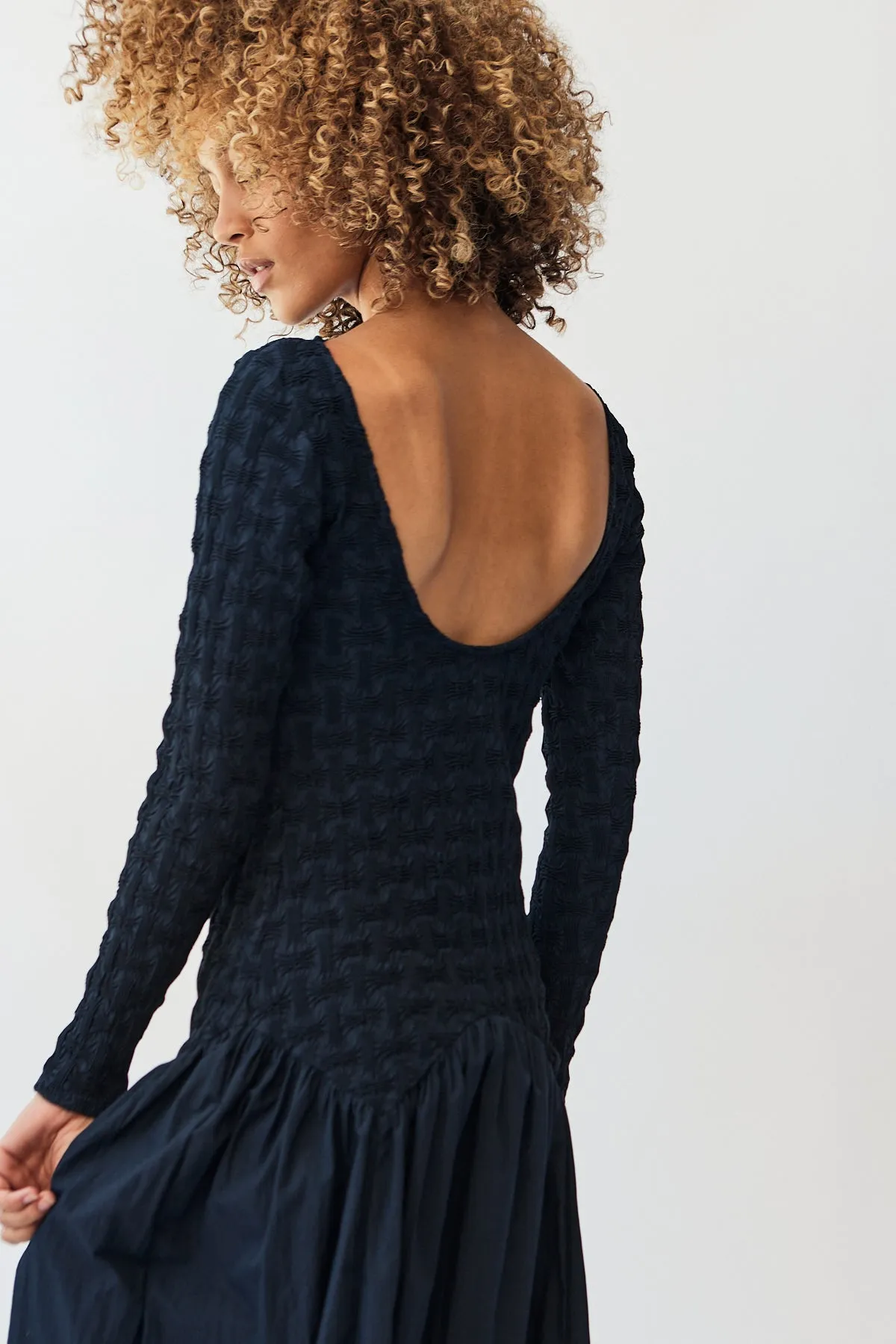 Drop Waist Popcorn Dress