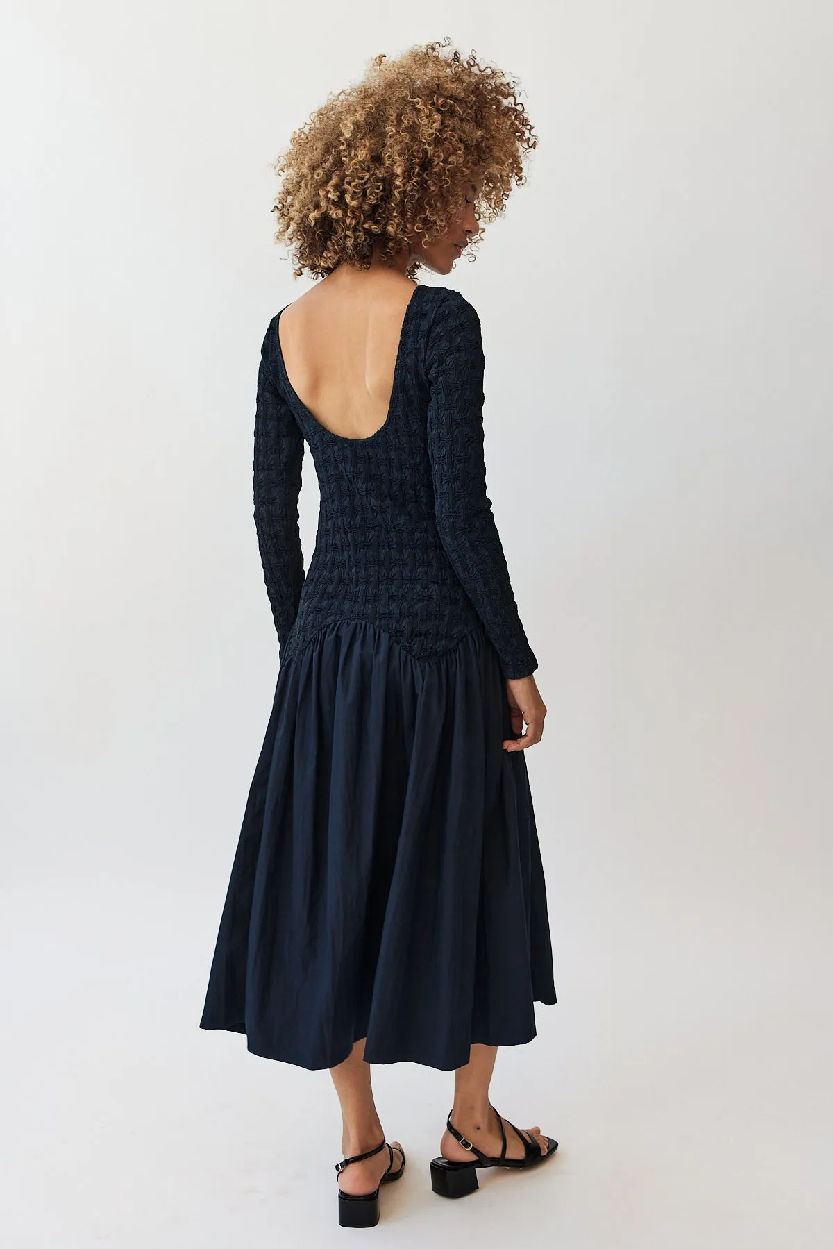 Drop Waist Popcorn Dress