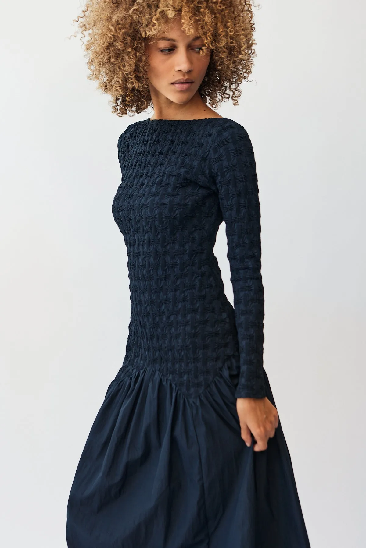 Drop Waist Popcorn Dress