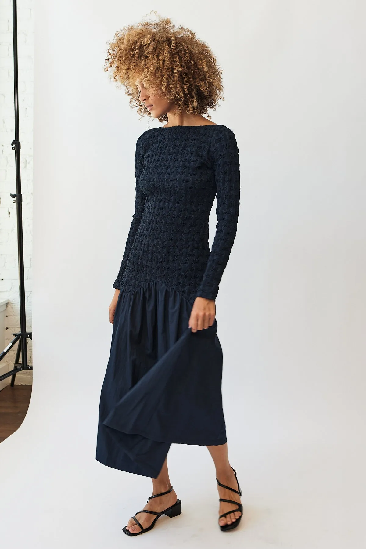 Drop Waist Popcorn Dress