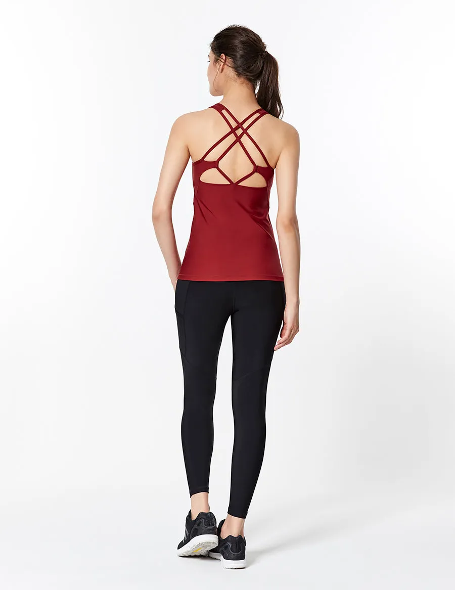 easyoga LESPIRO Gloria Tank - R26 Capsicum