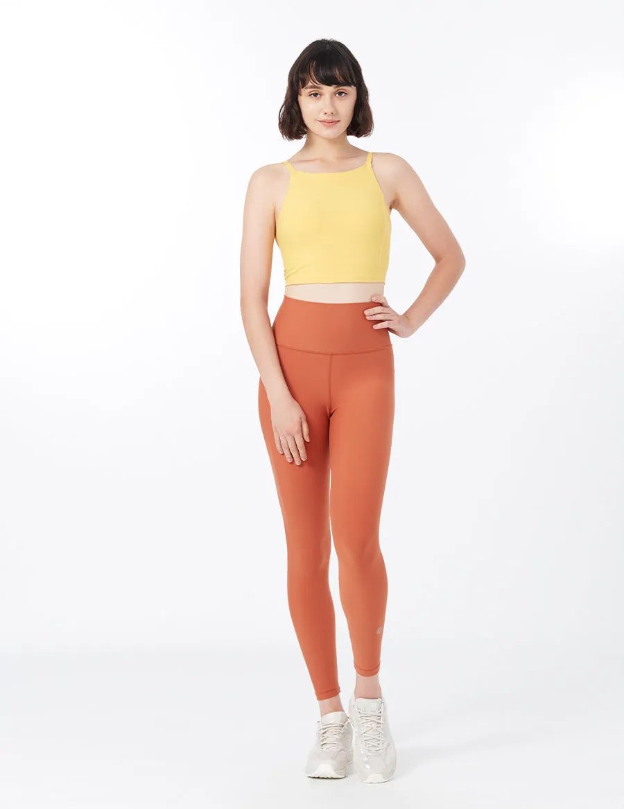 easyoga LESPIRO High Neck Cropped Tank - Y4 Ginger