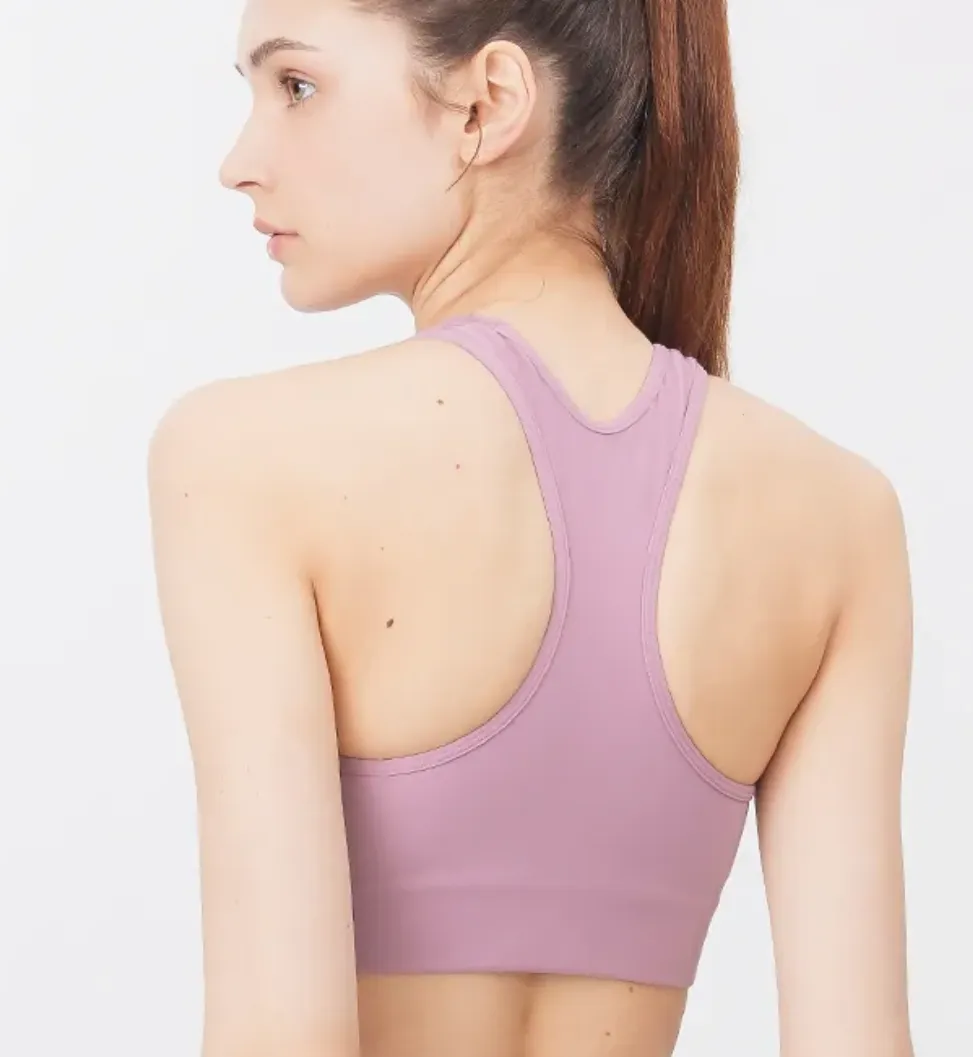 easyoga Lespiro U Neck Rib Bra - R40  Lisianthus Pink
