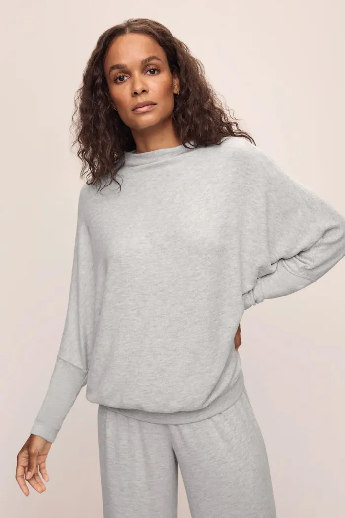 Eberjey Cozy Time Lounge Mock Neck Jogger Pant Set