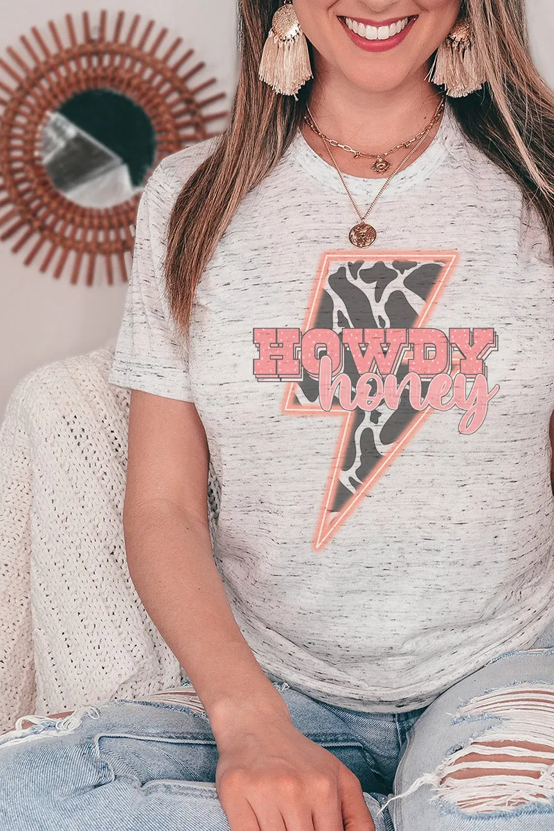 Electric Howdy Honey Unisex Short Sleeve Tee