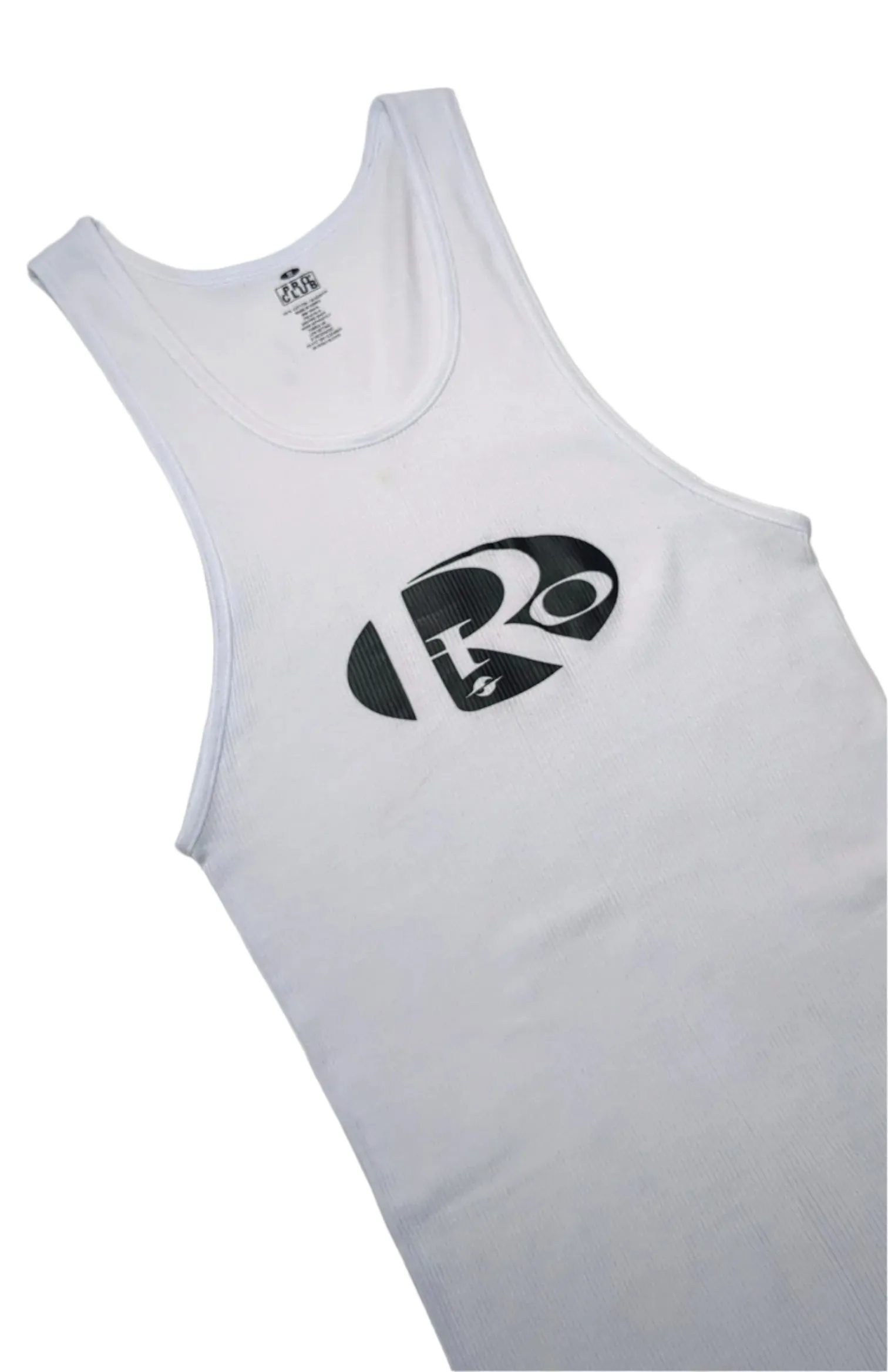 ELLIPSE RIBBED TANK • WHITE