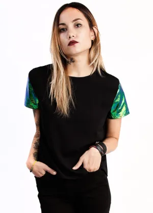 Evil Twin Illuminati Woven Emerald Tee