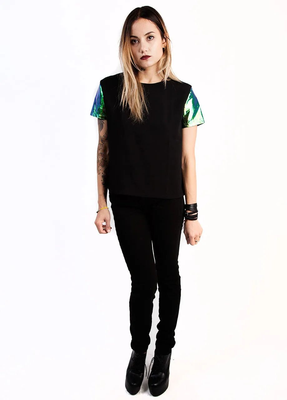 Evil Twin Illuminati Woven Emerald Tee
