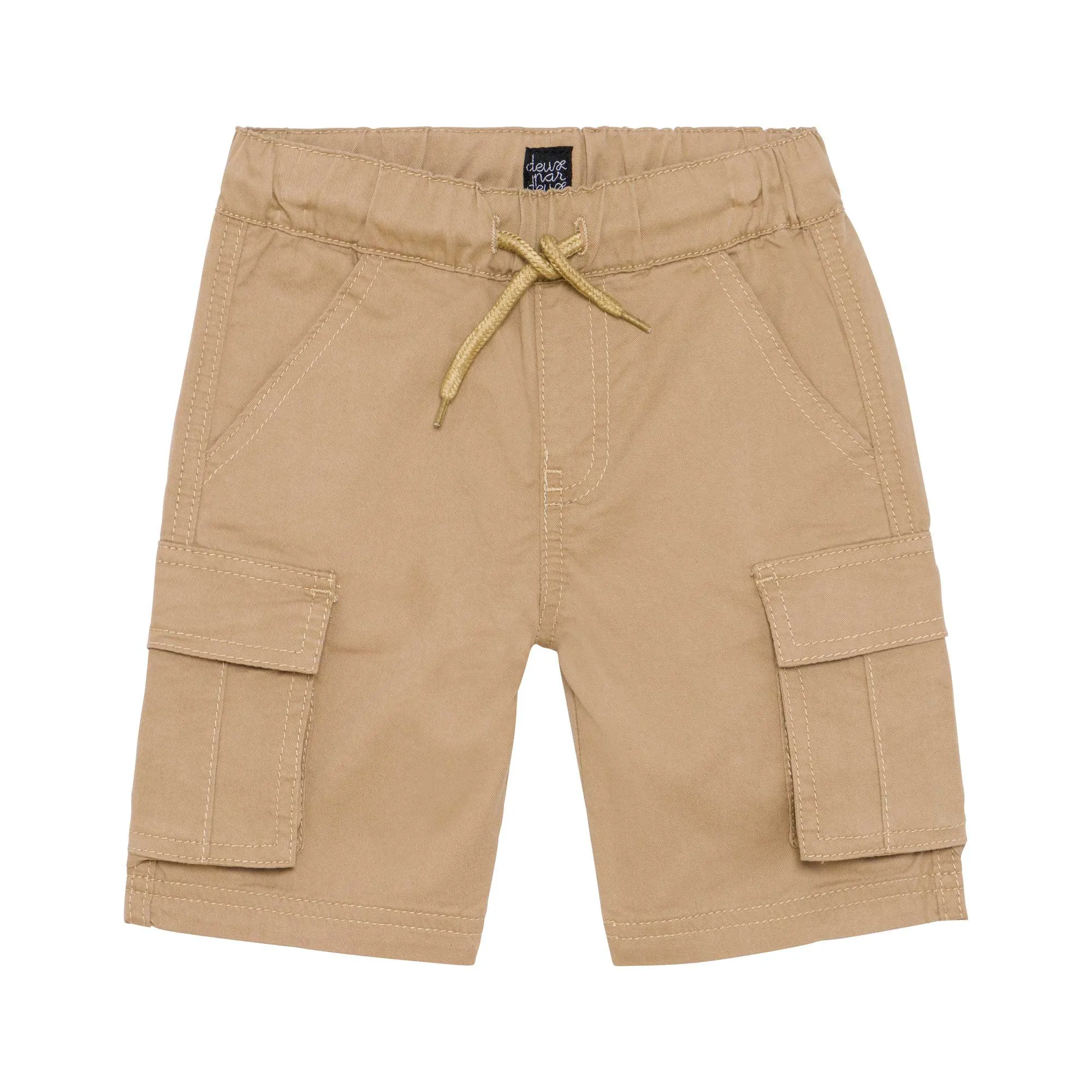 Extensible Twill Cargo Pocket Short Beige