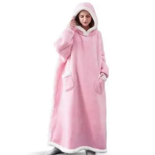 Fashion Winter Oversized Hoodies Sweatshirt Women Men Pullover Giant TV Blanket Hoodie Super Long Blanket With Sleeves  Super Long Flannel Blanket with Sleeves Winter Hoodie for Women Men Giant Fleece Pullover Oversized Hoodie