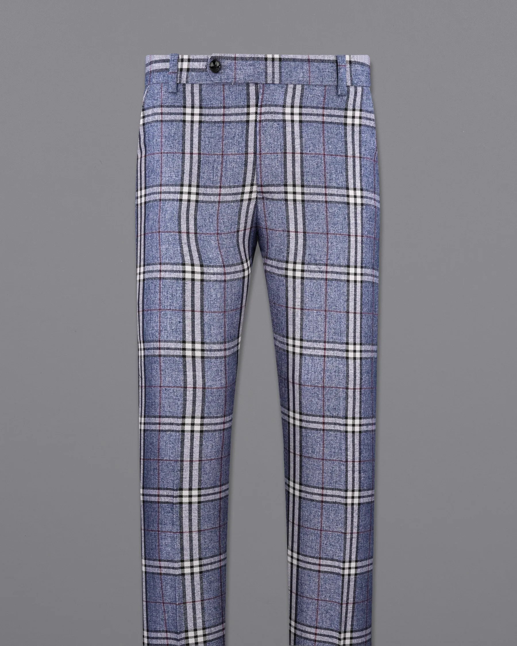 Fiord Blue Plaid Pant
