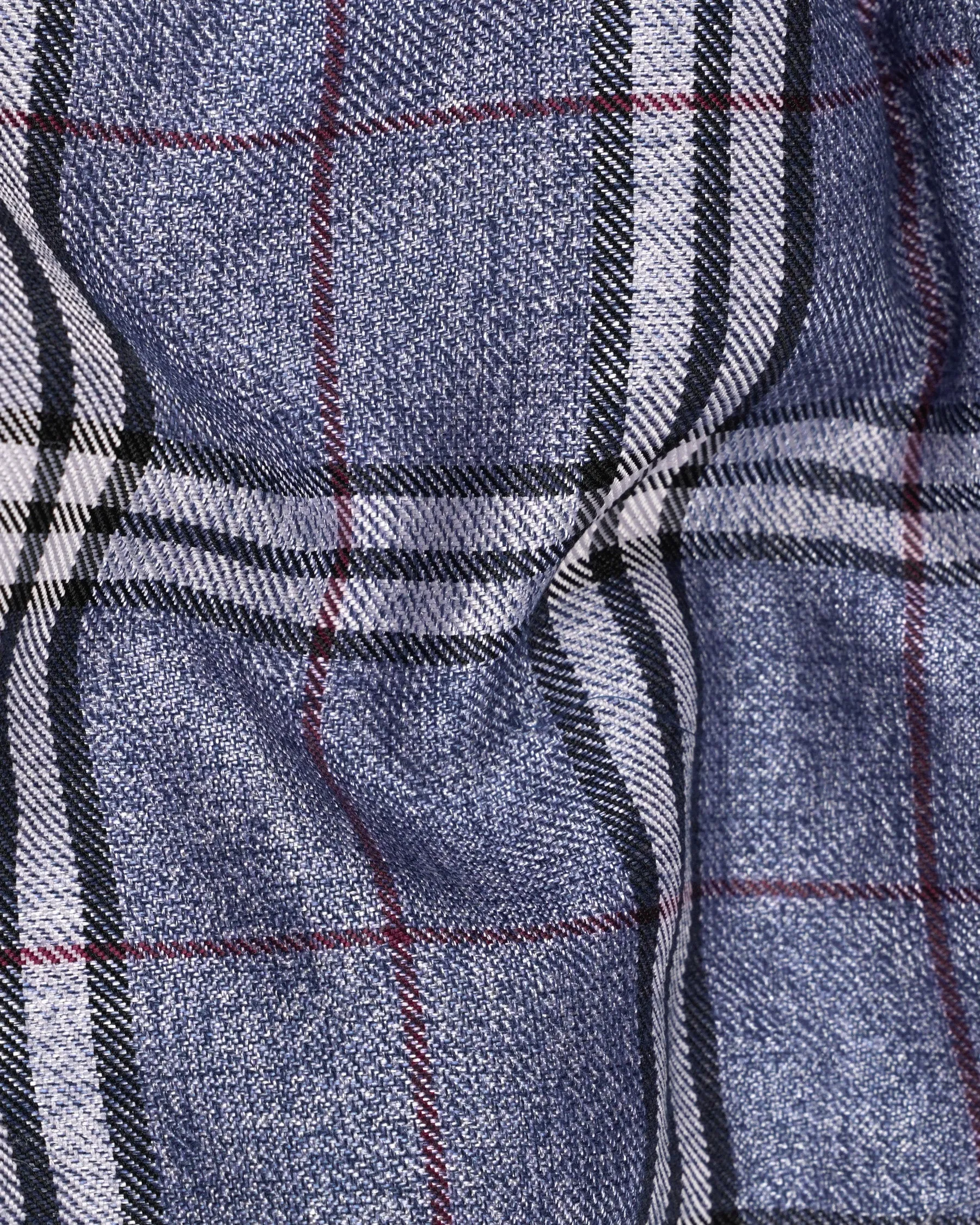 Fiord Blue Plaid Pant
