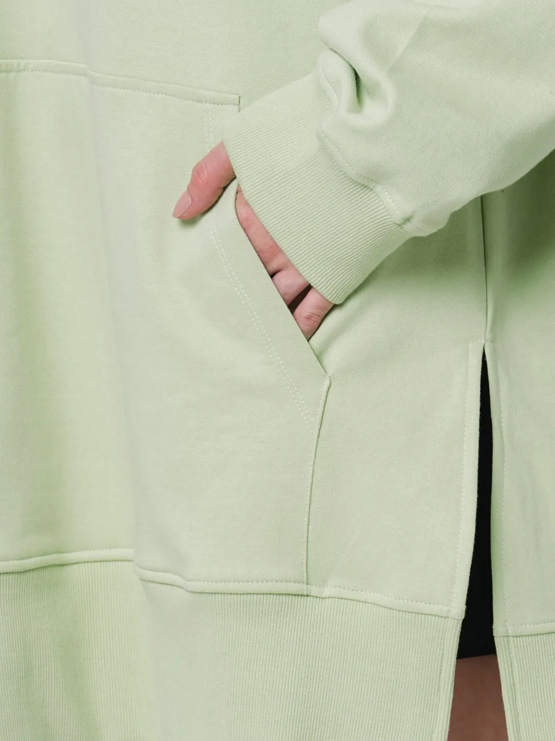 Fitkin women green oversize hooded dress