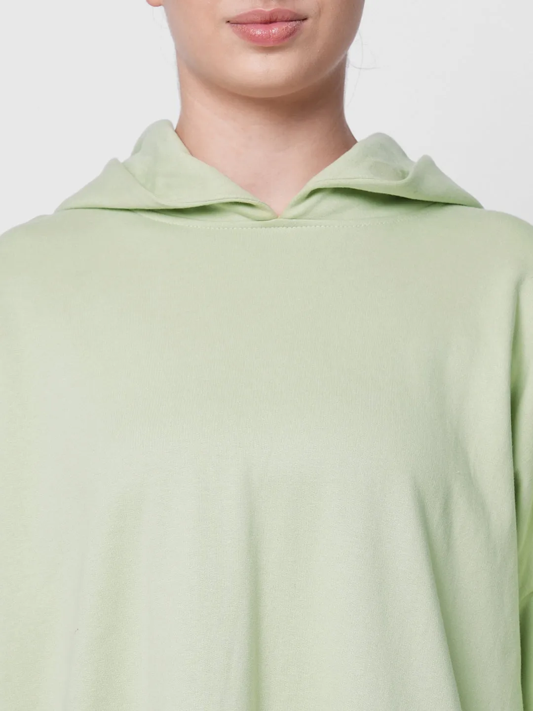 Fitkin women green oversize hooded dress