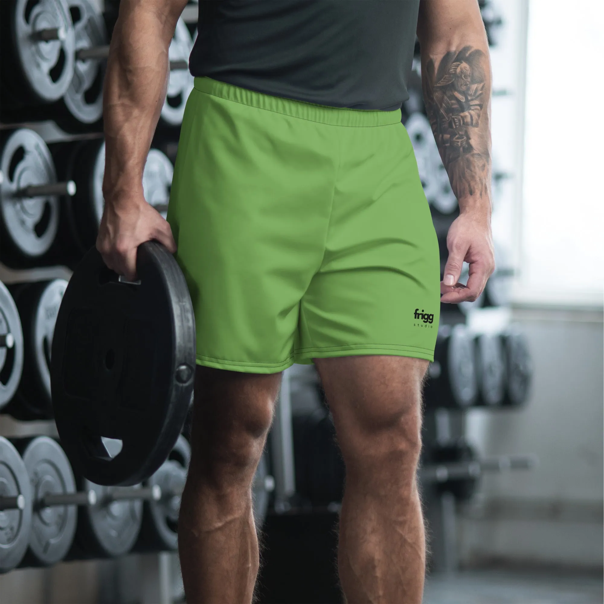 FOREST GREEN - MEN'S ATHLETIC SHORTS