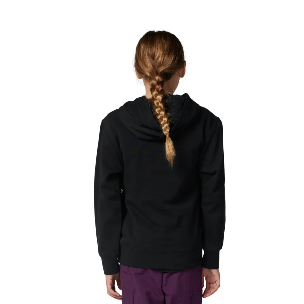 FOX YOUTH SCANS FLEECE PULLOVER HOODY [BLACK]