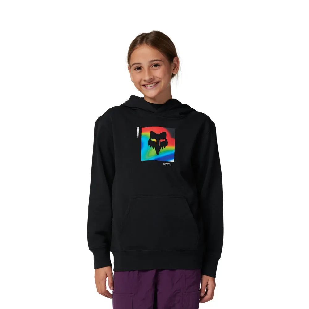 FOX YOUTH SCANS FLEECE PULLOVER HOODY [BLACK]