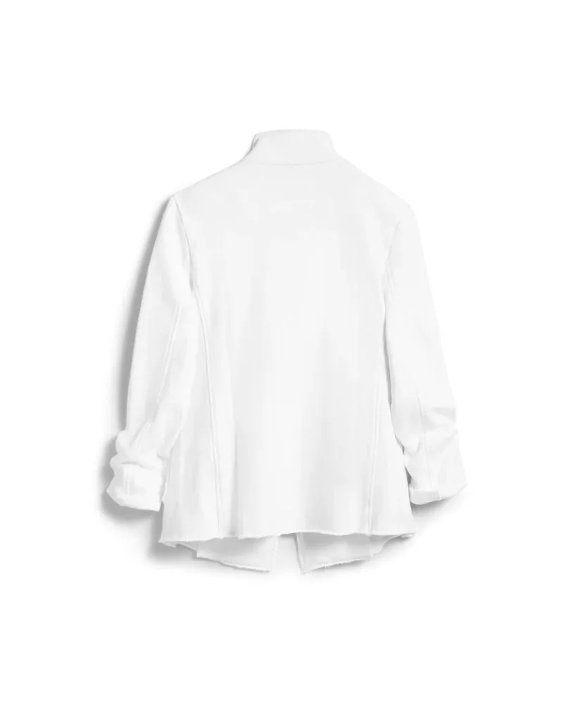 Frank & Eileen Belfast English Peacoat in White (Triple Fleece)