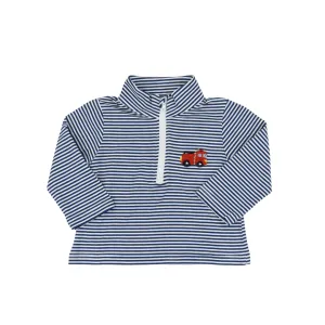French Knot Firetruck Pullover