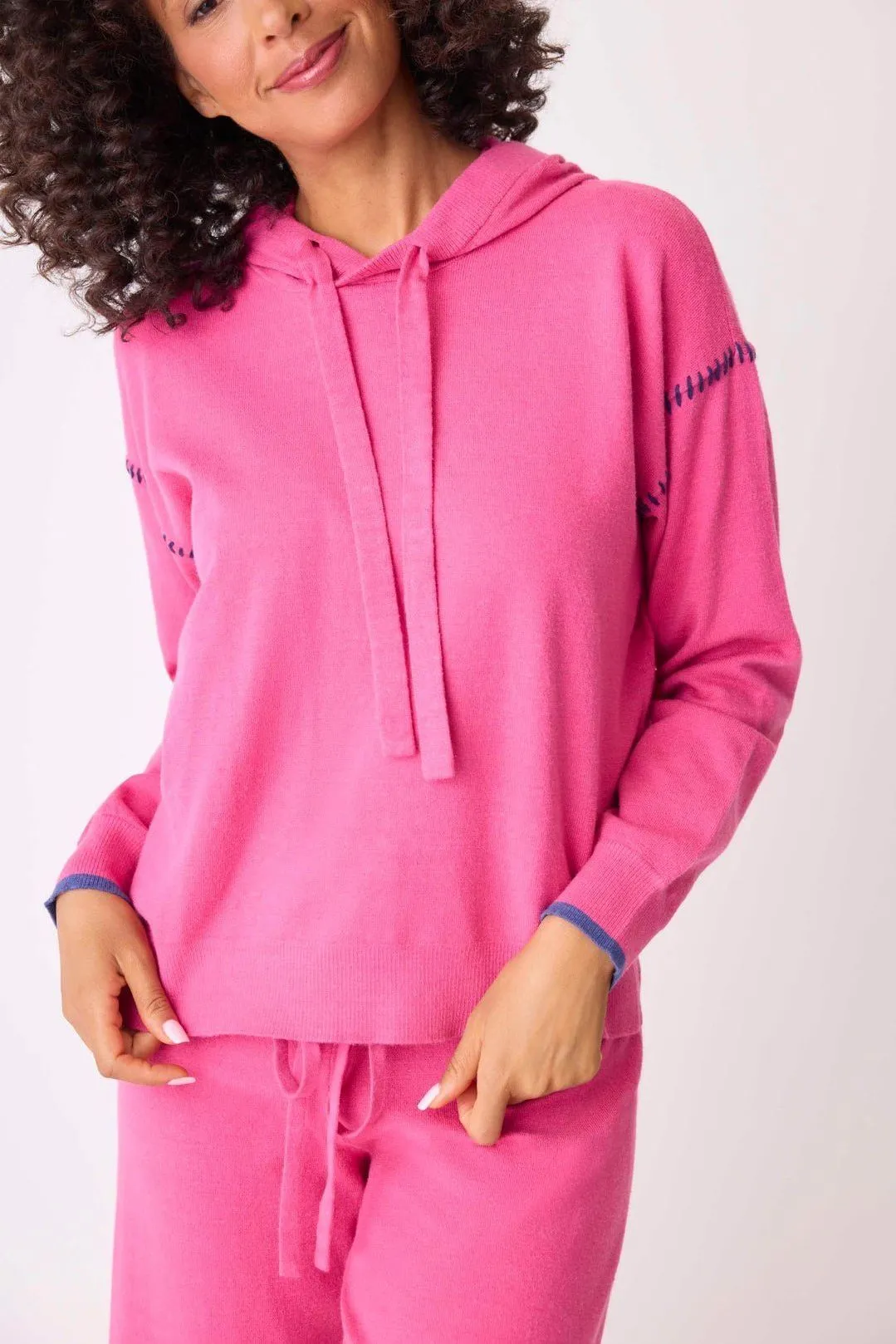 Fuchsia Hoodie Sweater