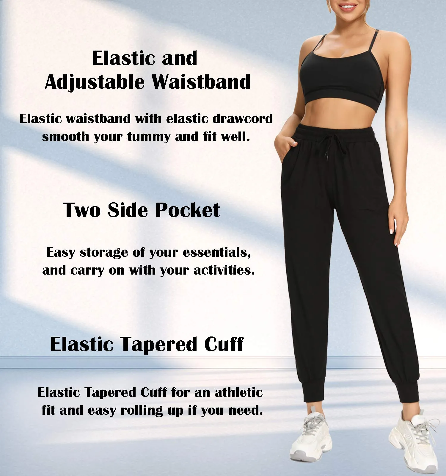 FULLSOFT Sweatpants for Women-Womens Joggers with Pockets Lounge Pants for Golf Hiking Yoga Workout Running