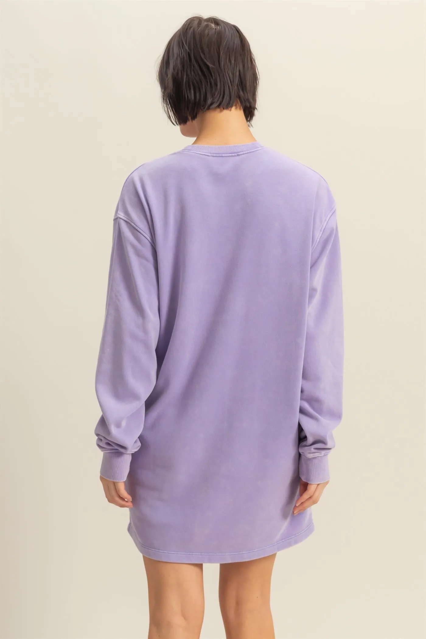 Gabby- Oversized Mini Sweatshirt Dress