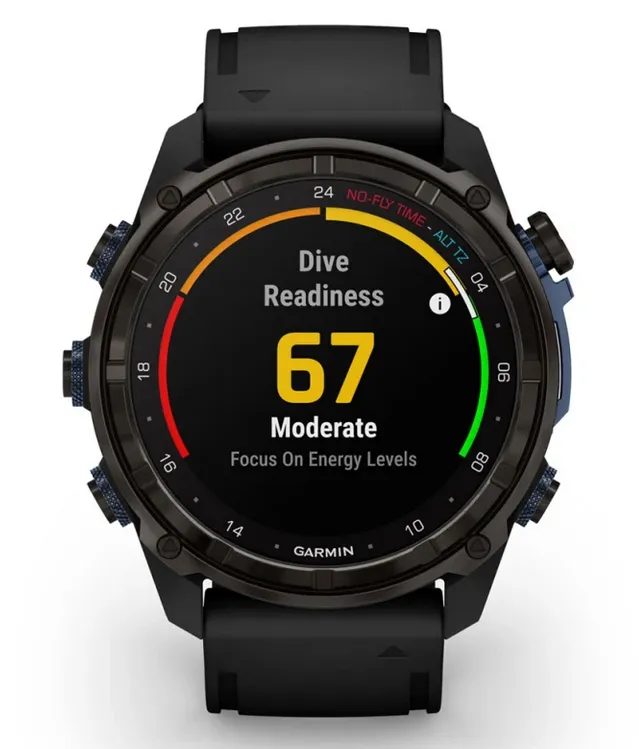 Garmin Descent™ Mk3i – 51 mm, Carbon grey DLC titanium with black silicone band