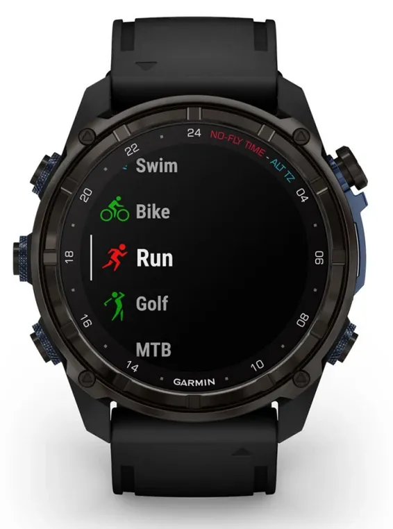 Garmin Descent™ Mk3i – 51 mm, Carbon grey DLC titanium with black silicone band
