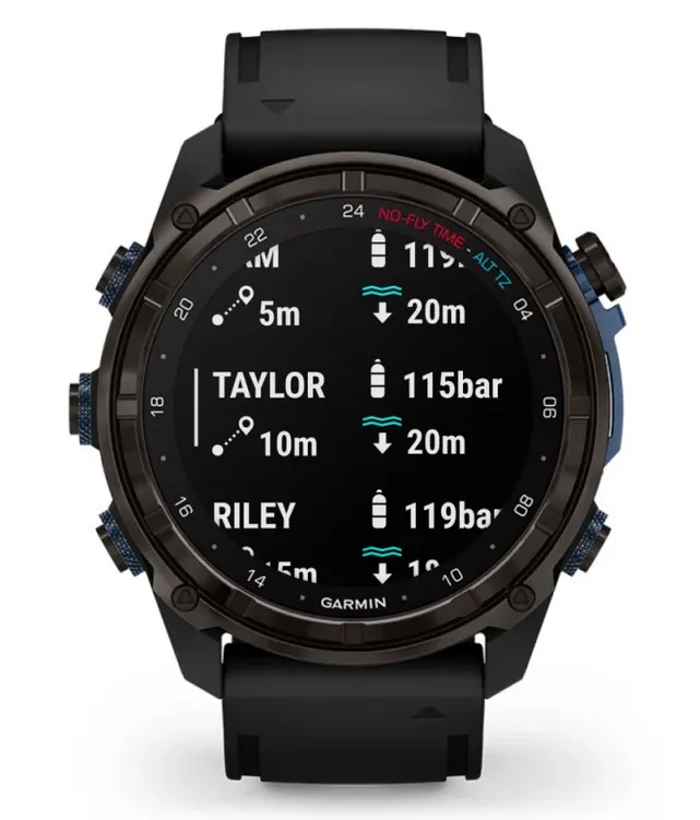 Garmin Descent™ Mk3i – 51 mm, Carbon grey DLC titanium with black silicone band