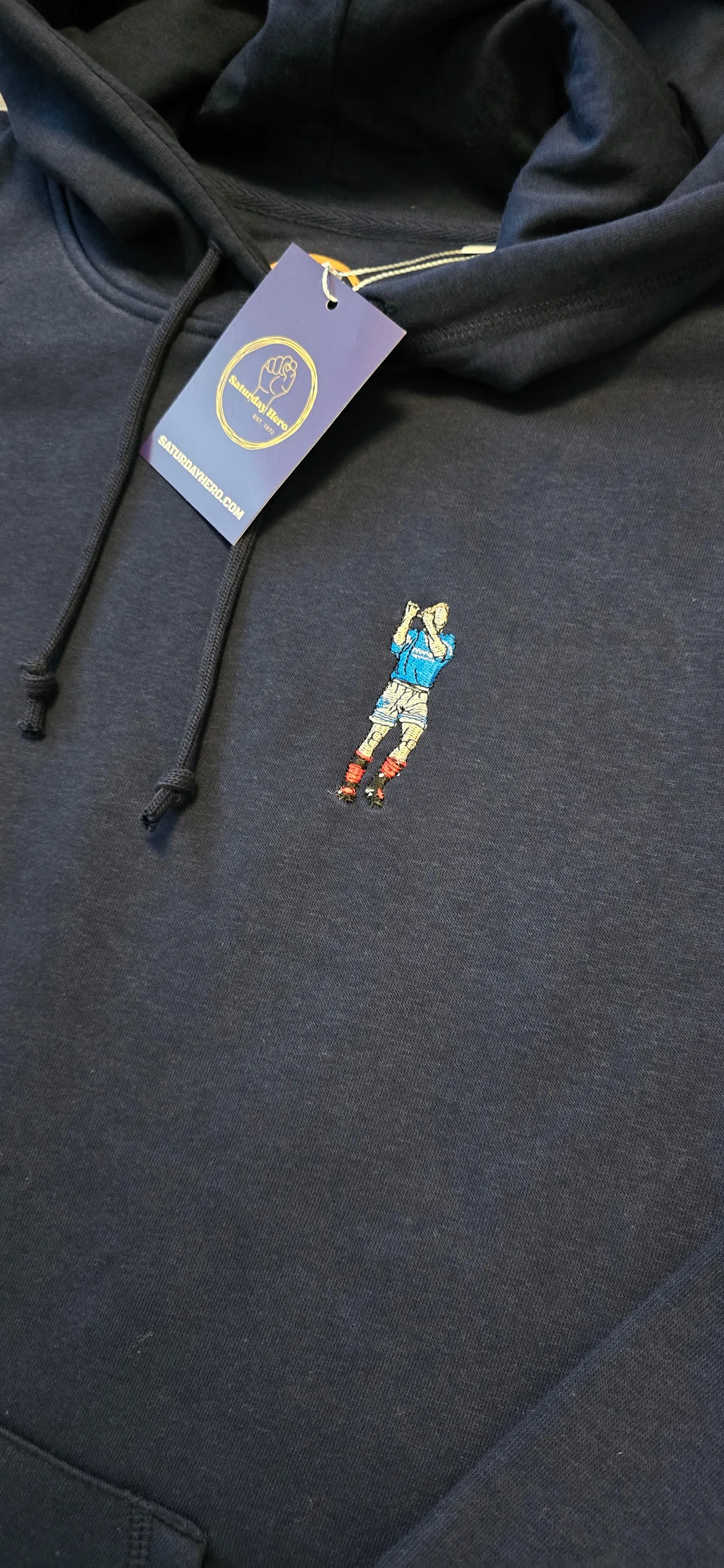 Gazza Rangers Retro Hoodie