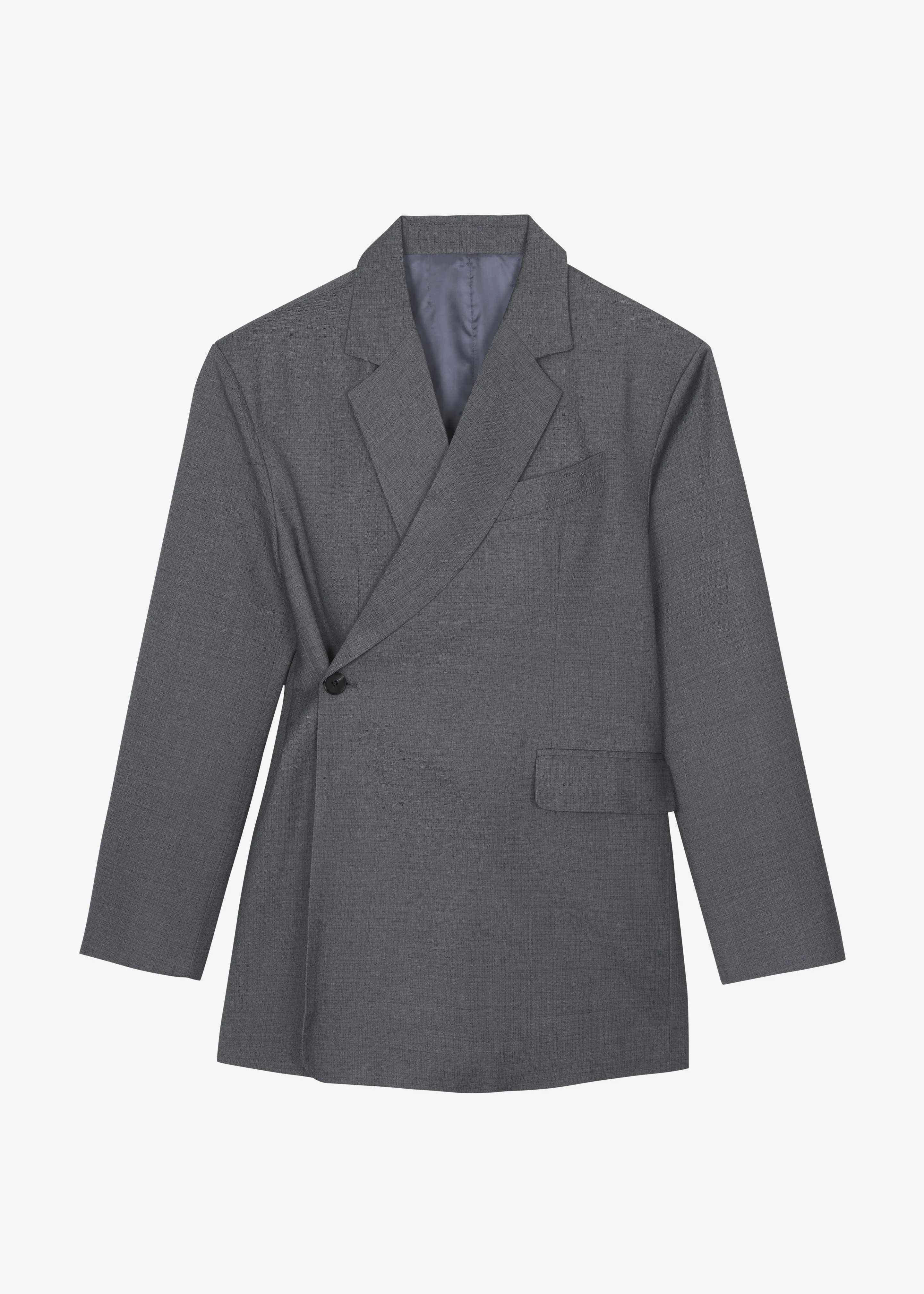 Gever Wrap Blazer - Grey