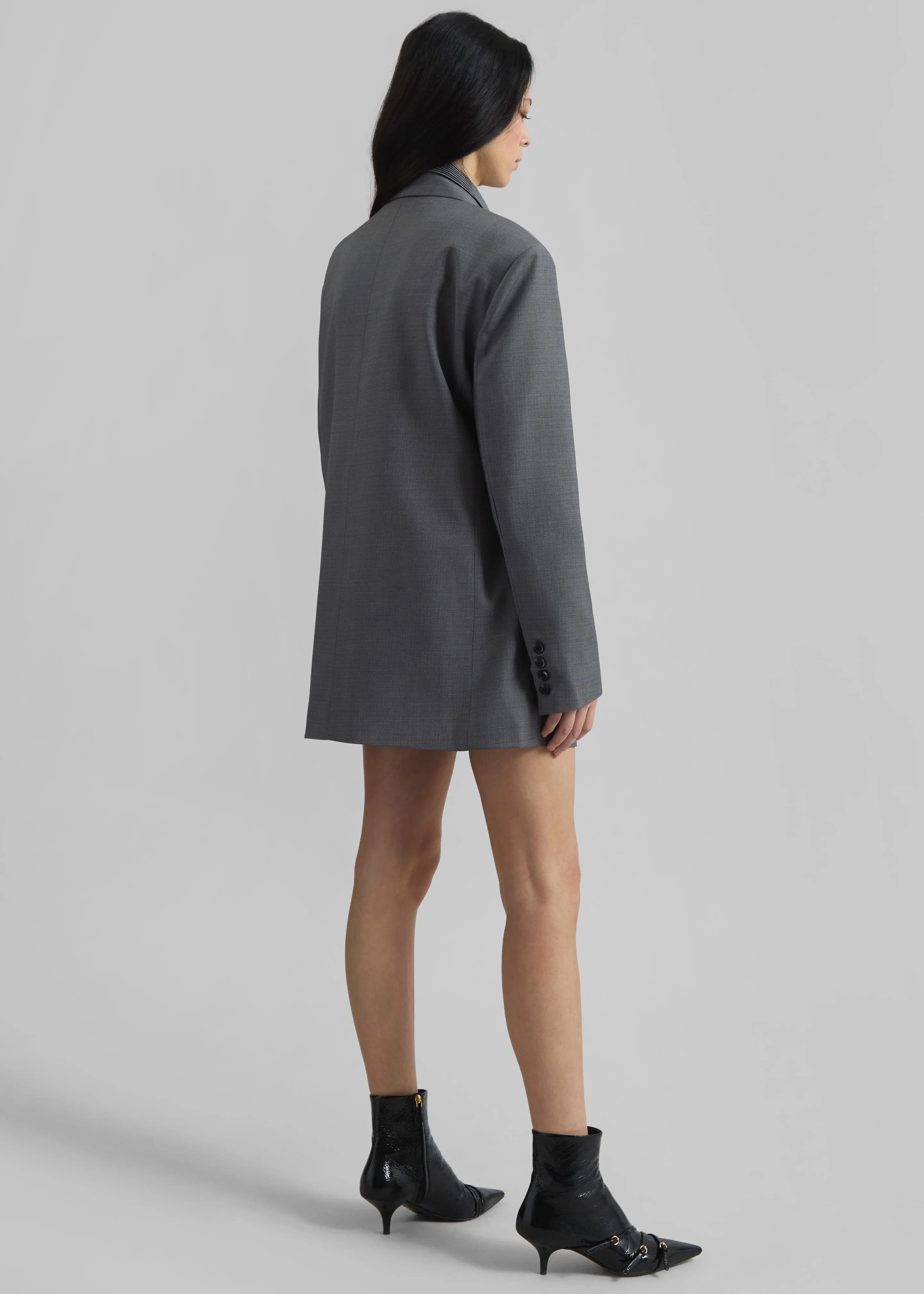 Gever Wrap Blazer - Grey