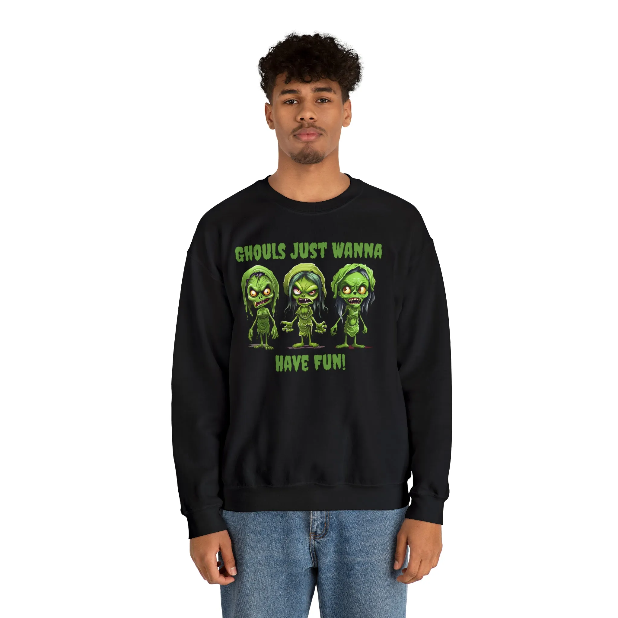 Ghouls Just Wanna Have Fun Sweatshirt, Scary Halloween Sweatshirt, Funny Creepy Sweatshirt, Womens Fall Season Shirt, Unisex Heavy Blend